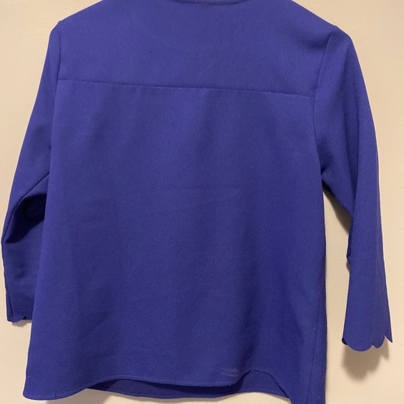 Blue Fitted Blouse - Picture 2 of 4